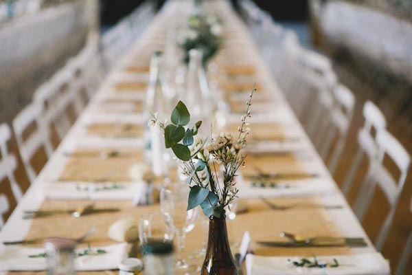 winter wedding ceremony